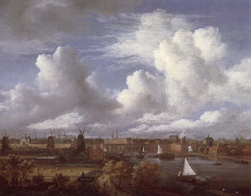 Jacob van Ruisdael Panoramic View of the Amstel Looking towards Amsterdam